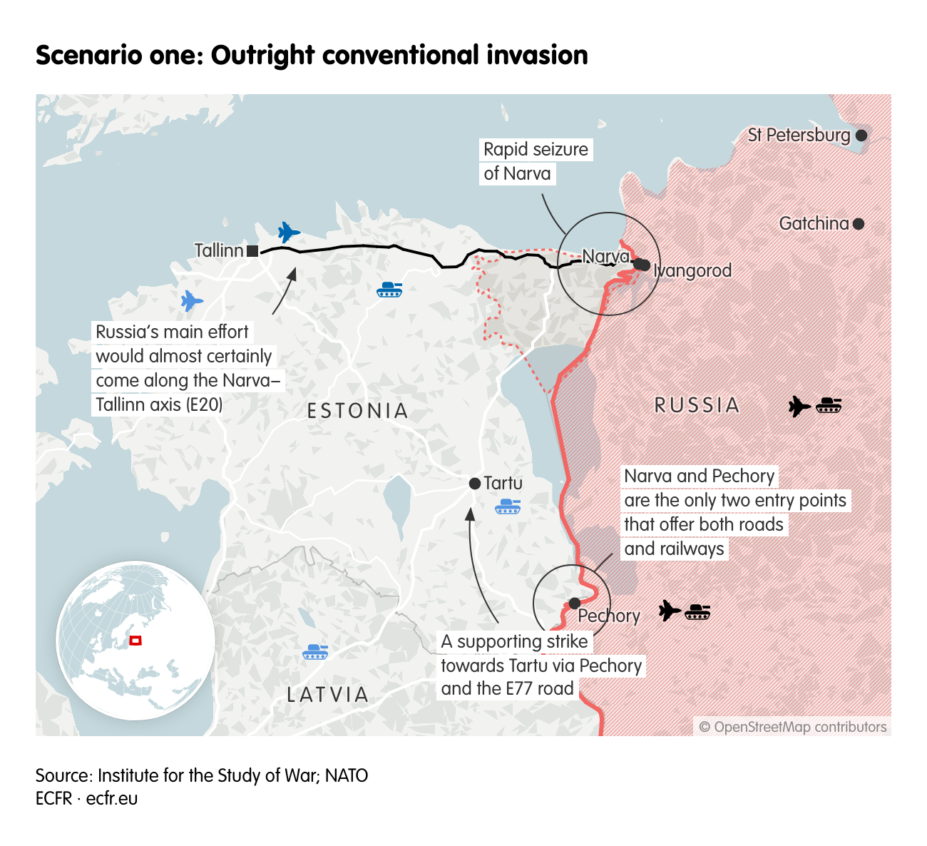 Scenario one: Outright conventional invasion
