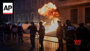 Protesters throw Molotov cocktails outside Albania prime minister's offices (Video)