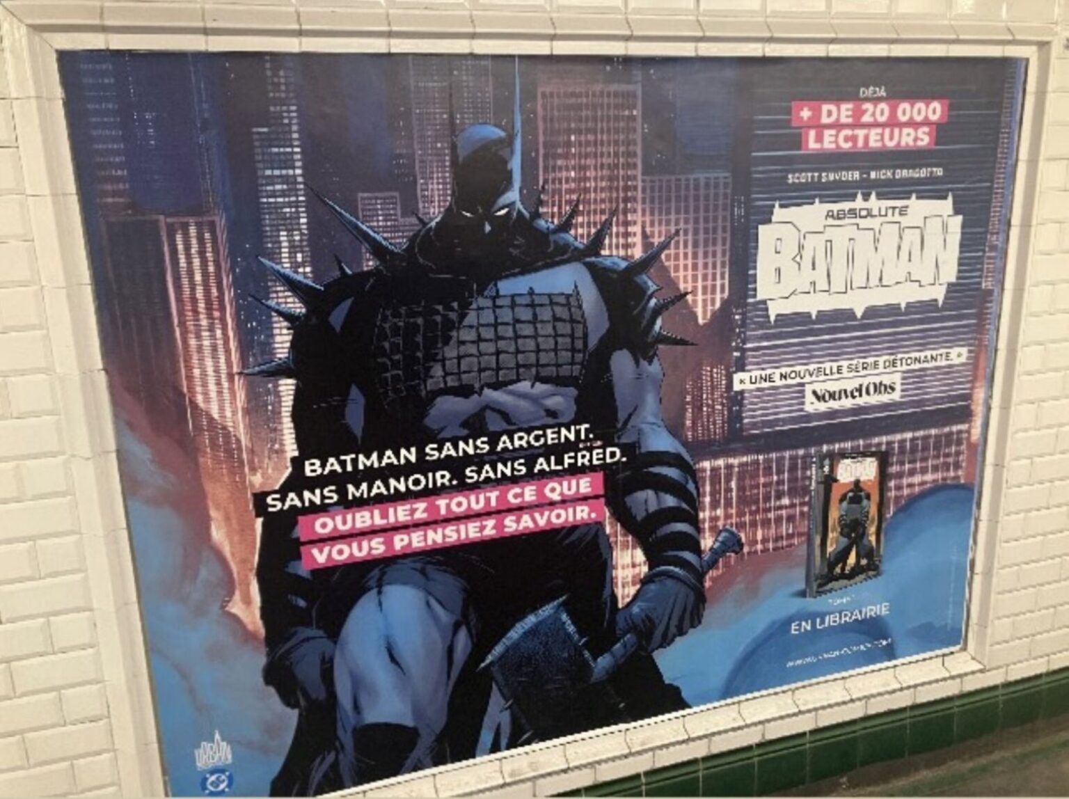 Absolute Batman, As Advertised On The Paris Metro Train Stations