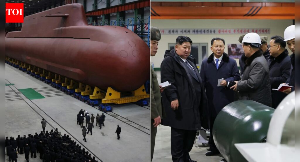 ‘Mounted reactor inside’: North Korea unveils nuclear submarine hull; Kim Jong Un inspects missile-capable vessel ‘Mounted reactor inside’: North Korea unveils nuclear submarine hull; Kim Jong Un inspects missile-capable vessel