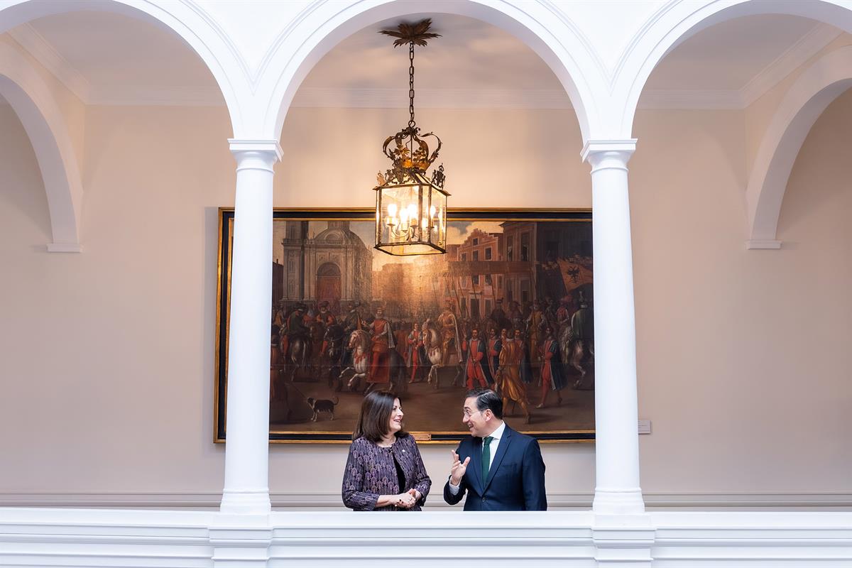 18/12/2025. The Minister for Foreign Affairs, European Union and Cooperation, José Manuel Albares, and the Minister for Foreign Affairs of t...