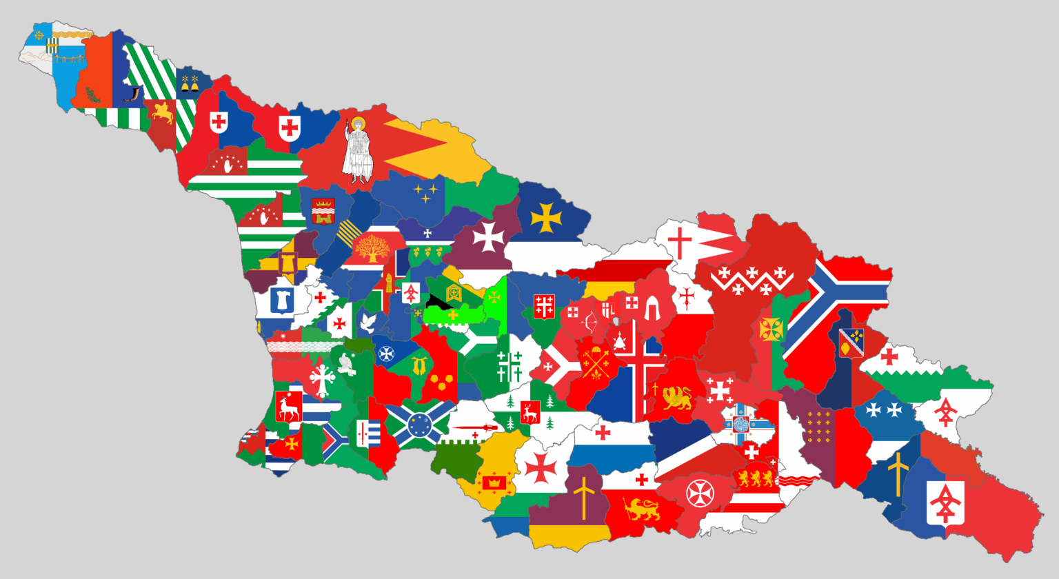 Georgia municipality flags [OC]