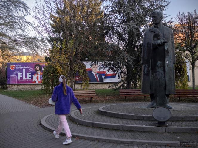 An election poster for the snap election in the Serb Republic, in Banja Luka, Bosnia and Herzegovina, November 11, 2025.