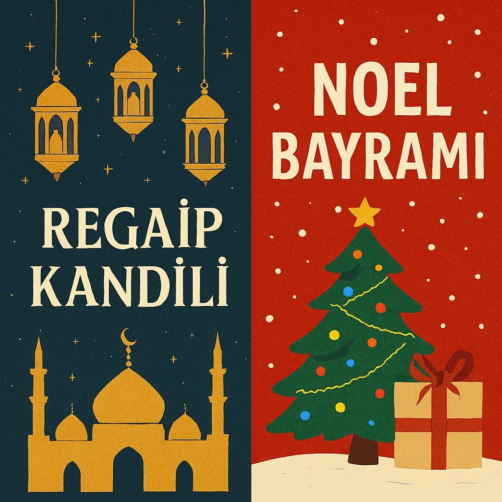 After 163 years, Christmas and Regaip Kandili fell on the same day again.