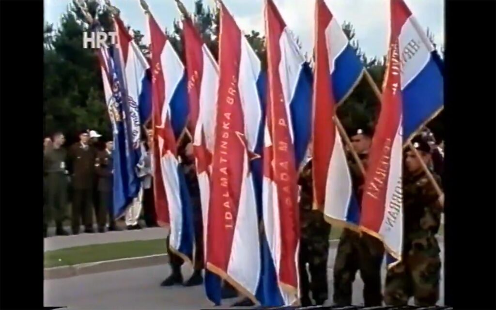 Statehood Day, May 30, 1997, the second ceremonial parade of the Armed Forces of the Republic of Croatia under the name "Victory Wall"