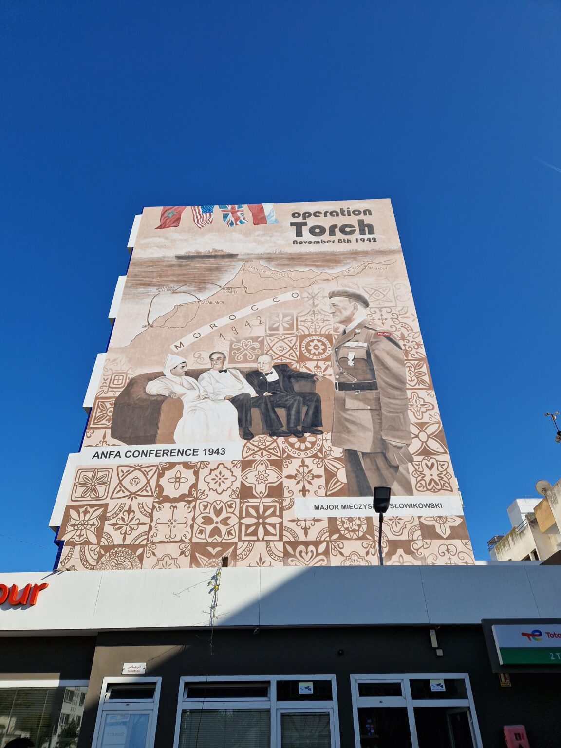 Drawing of Major Slowikowski in Morocco