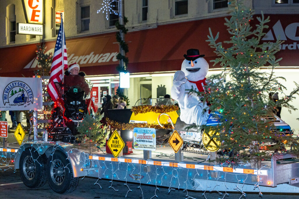 A float in the 2023 Christmas parade.