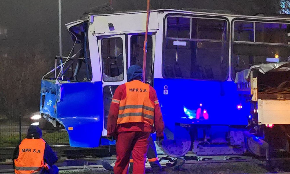 Over 30 injured in tram collision in southern Poland Over 30 injured in tram collision in southern Poland