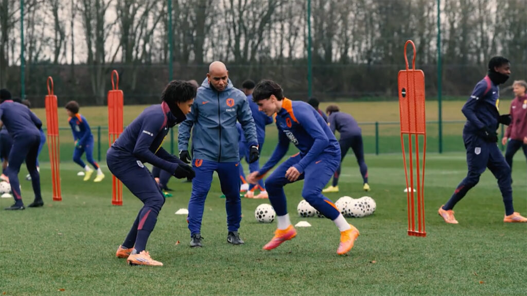 England MU16s joined by Netherlands squad for joint training session