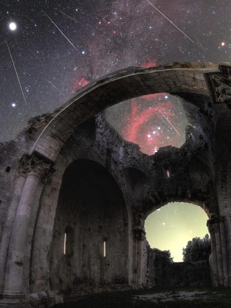 Geminidi meteor shower in Tuscany