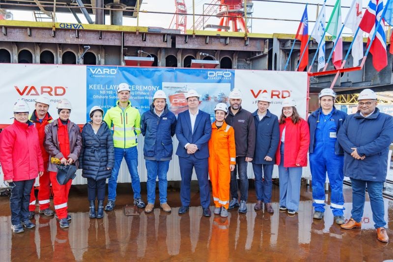 Keel Laying of NB 988 at Vard Shipyards Romania - Braila.