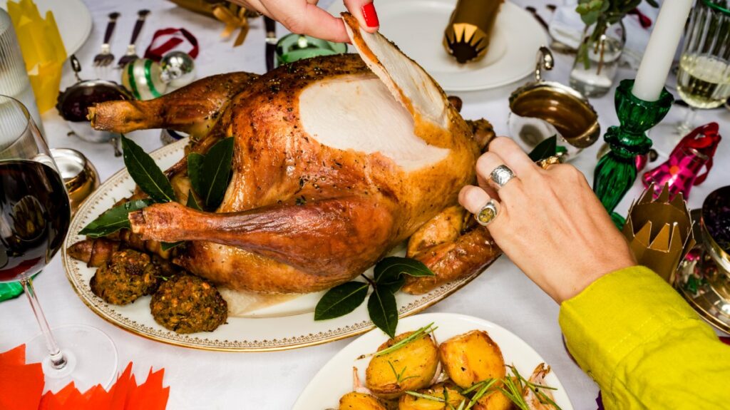 Cost of Christmas dinner drops (by 11p) thanks to frozen turkeys