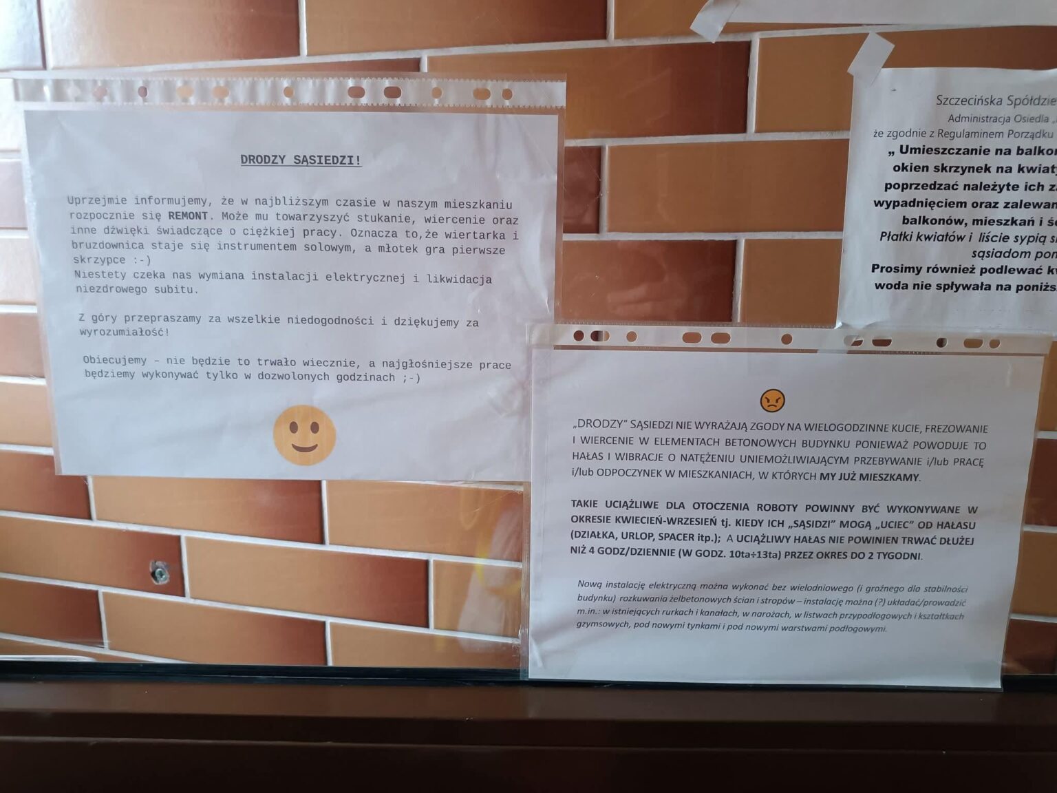 In a housing estate in Szczecin...