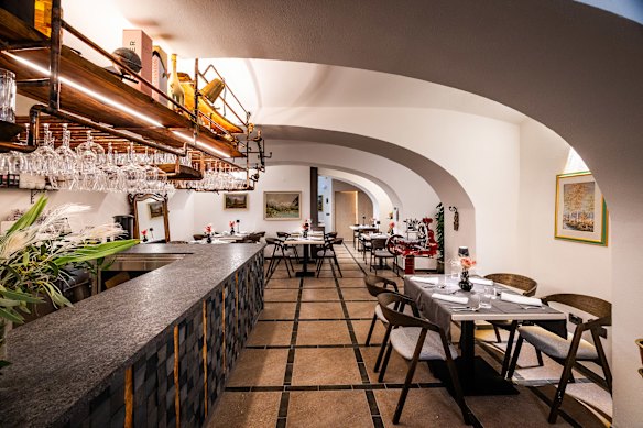 Inside the restaurant and bar.