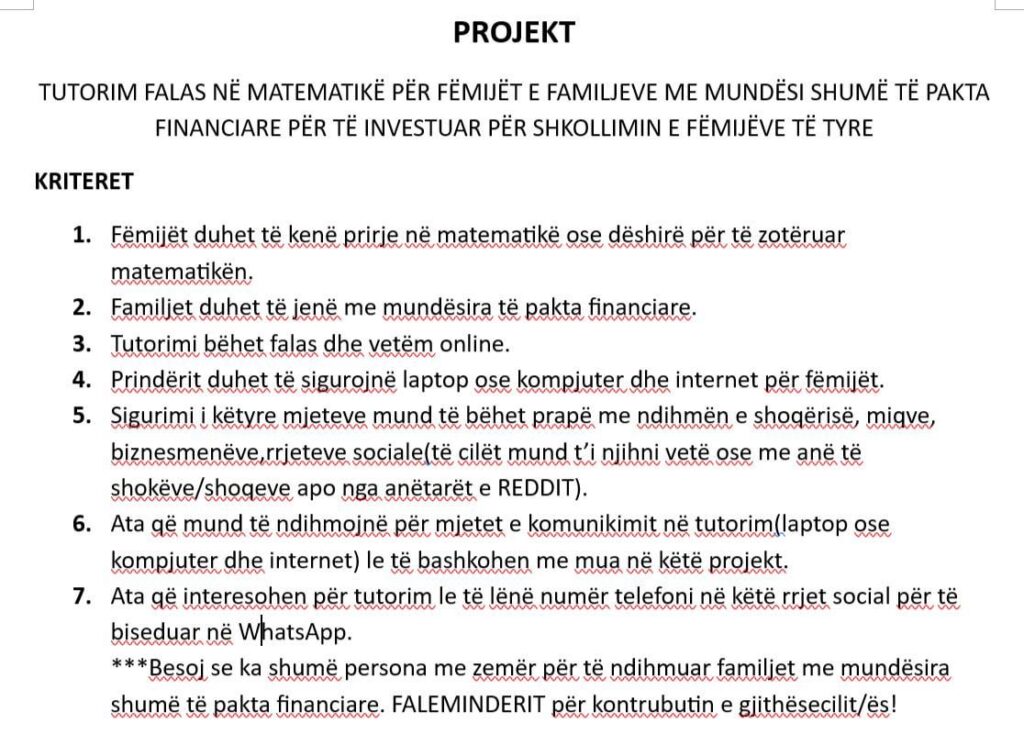 project