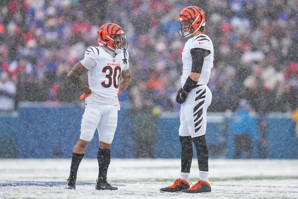 A successful day running the ball by Chase Brown will take the pressure off quarterback Joe Burrow and make the Bengals' offense even more dangerous.