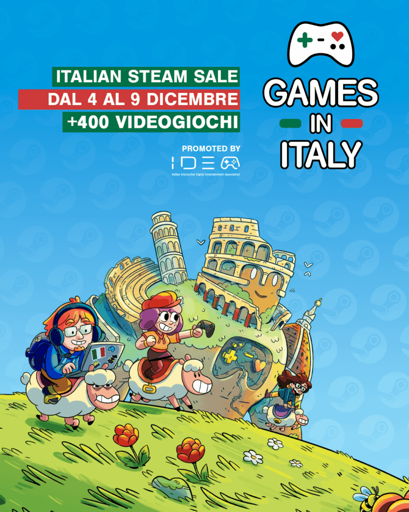 This year too, many Italian games will be discounted on Steam for the Games in Italy 2025 event