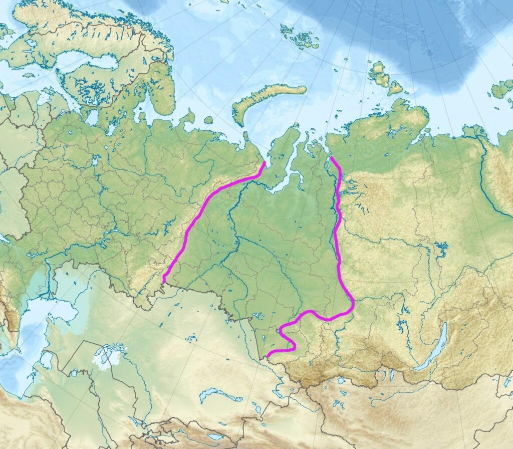 West Siberian Plain. In an area of ​​2,600,000 km2 there are no elevations higher than 200 meters