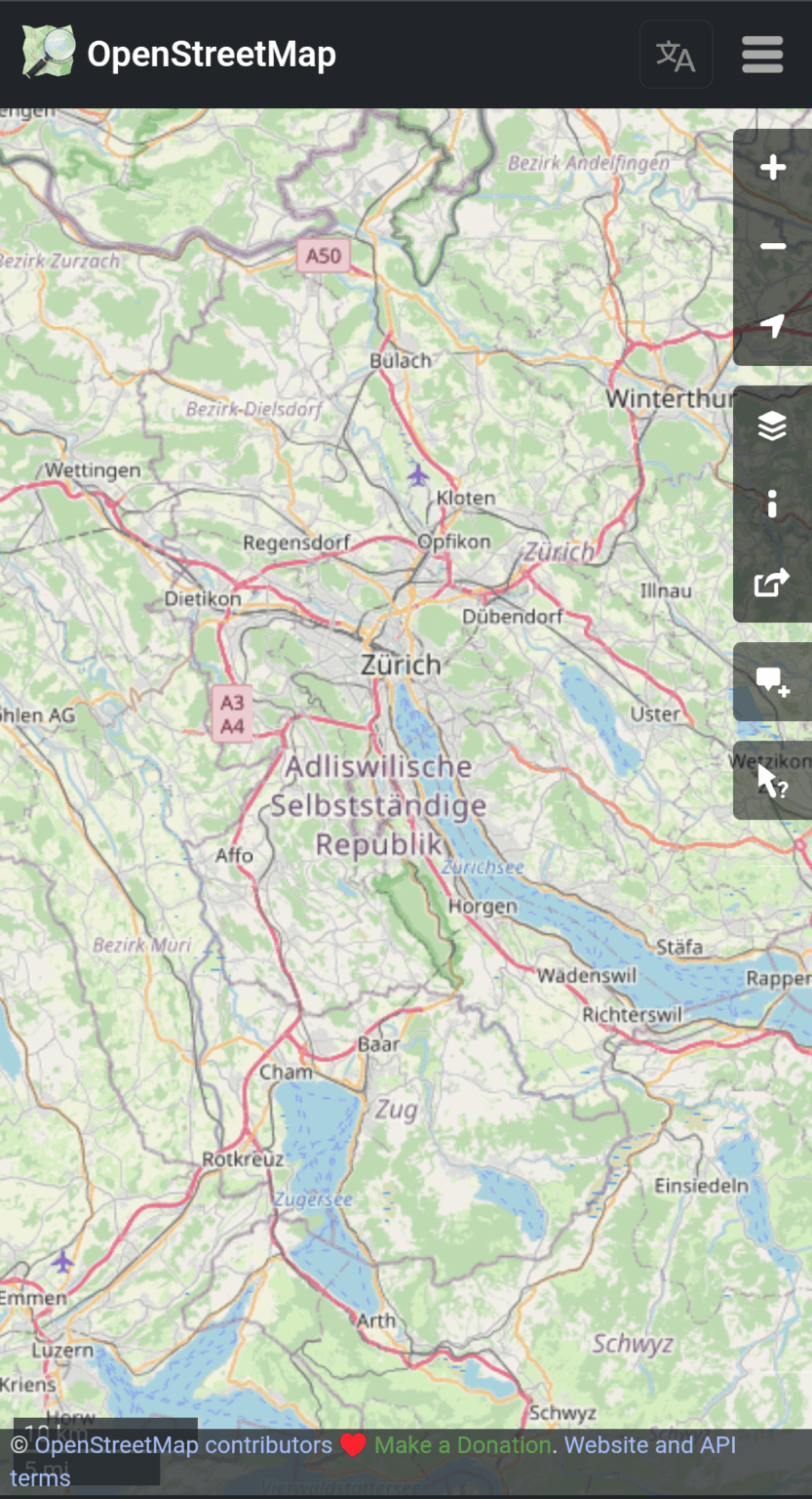 Adliswil Independent Republic on OpenStreetmap Adliswil Independent Republic on OpenStreetmap