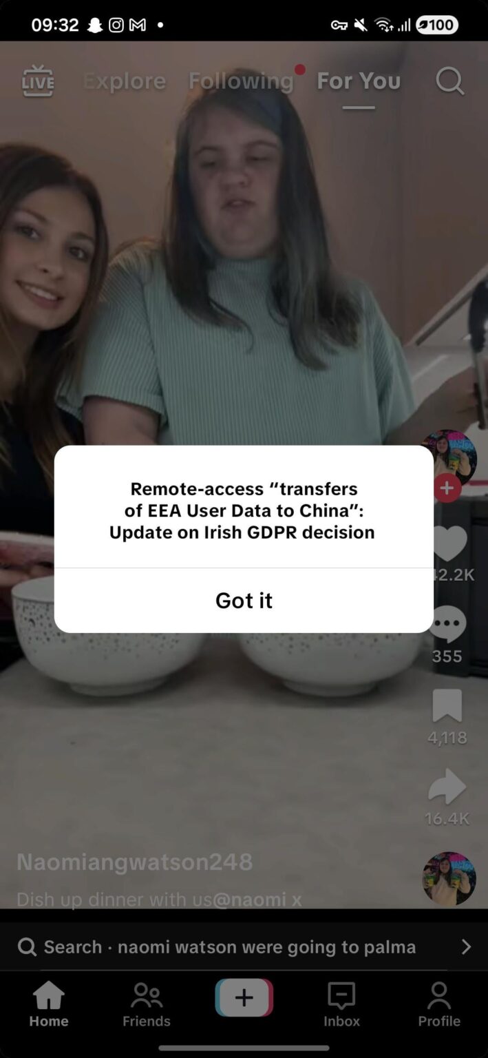 Just tried to open tiktok and I was met with this Just tried to open tiktok and I was met with this
