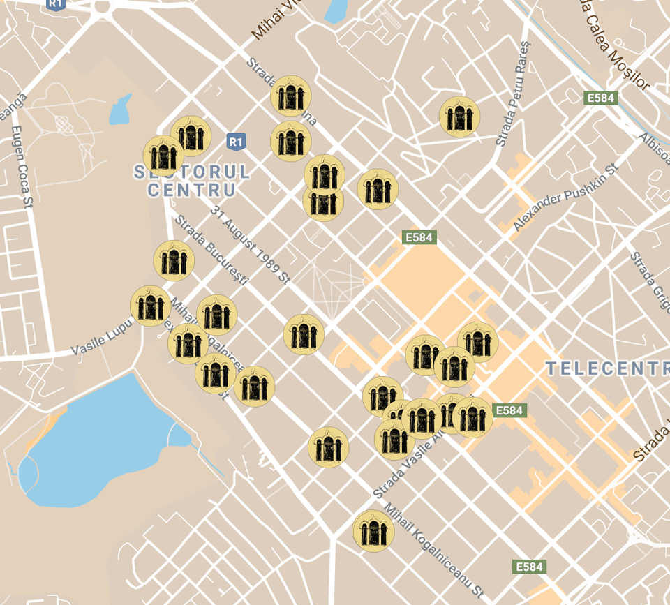 The virtual map of Interwar Chisinau!