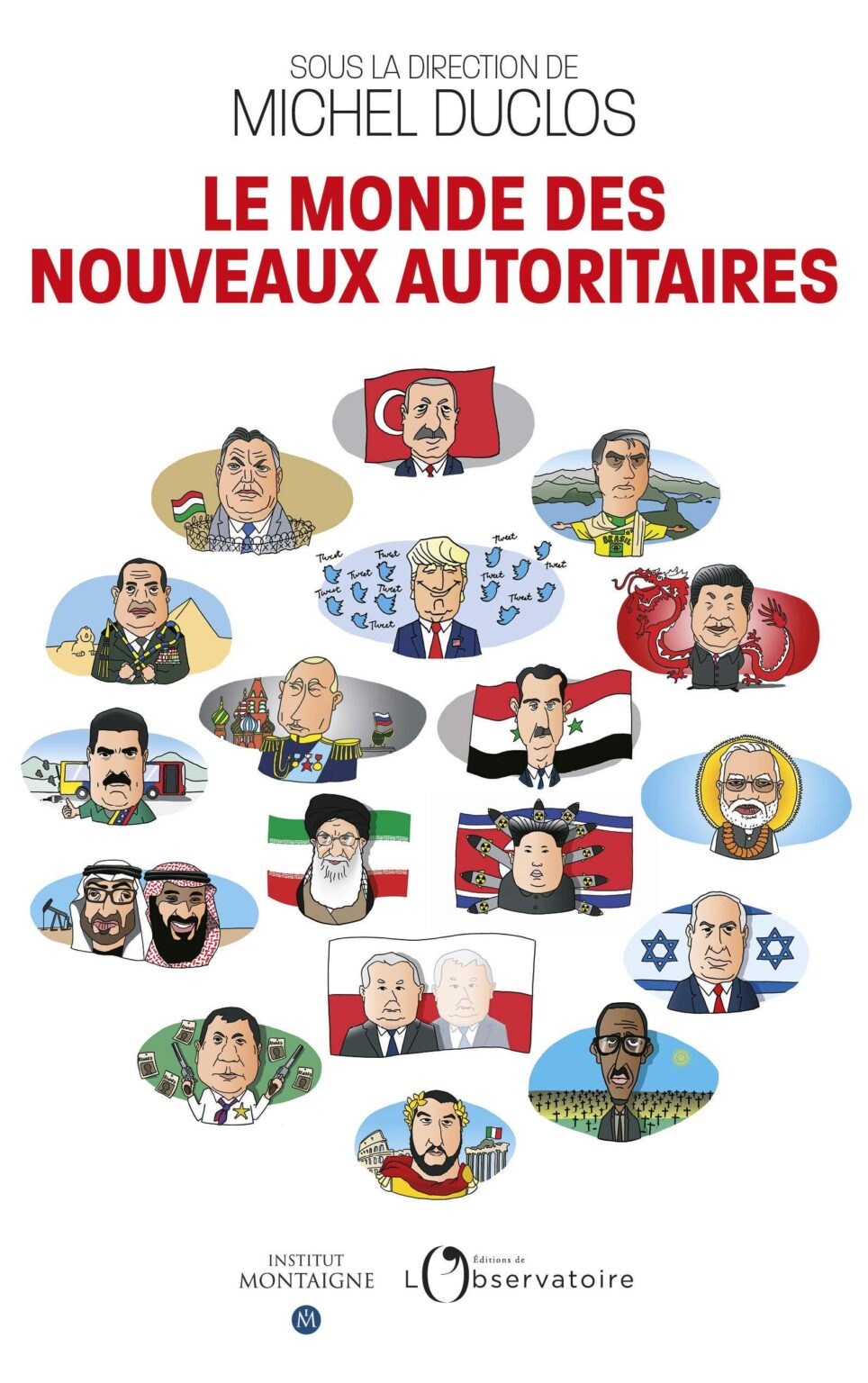 "The world of the new authoritarians". 2020 French book cover criticizing authoritarian world leaders such as Putin, Xi and Erdogan.