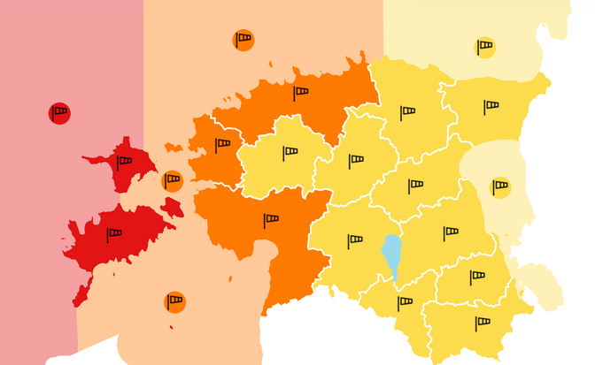 'Very dangerous' weather warnings issued for northwestern Estonia | News