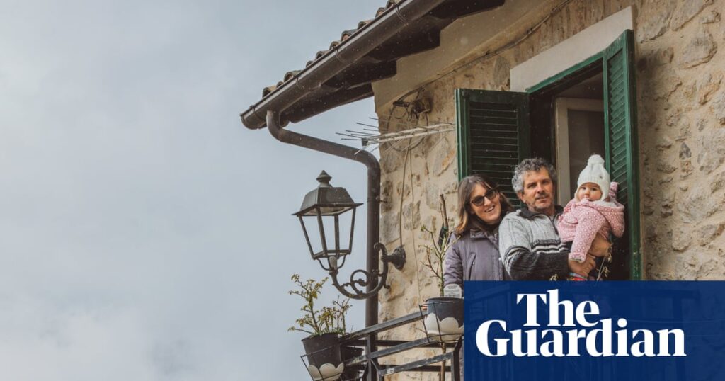 A child is born: Italians celebrate village’s first baby in 30 years | Italy A child is born: Italians celebrate village’s first baby in 30 years | Italy