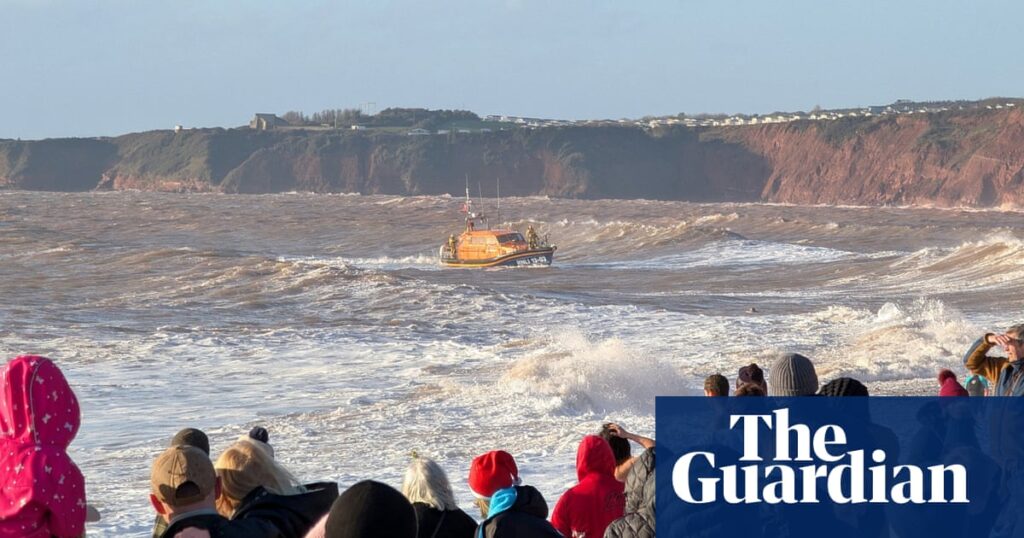 Two men feared missing in sea off Devon beach on Christmas Day | UK news