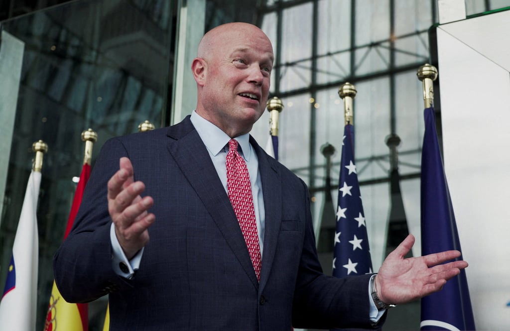 US ambassador to Nato, Matthew Whitaker. Photo: Reuters
