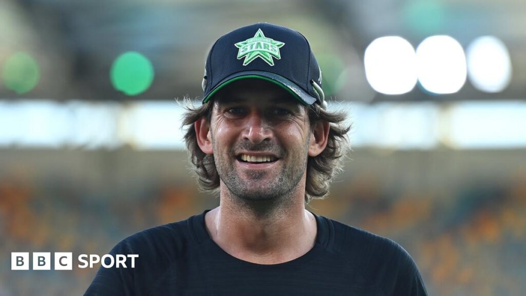 Batter Joe Burns wearing a Melbourne Stars cap during the 2023-24 Big Bash League