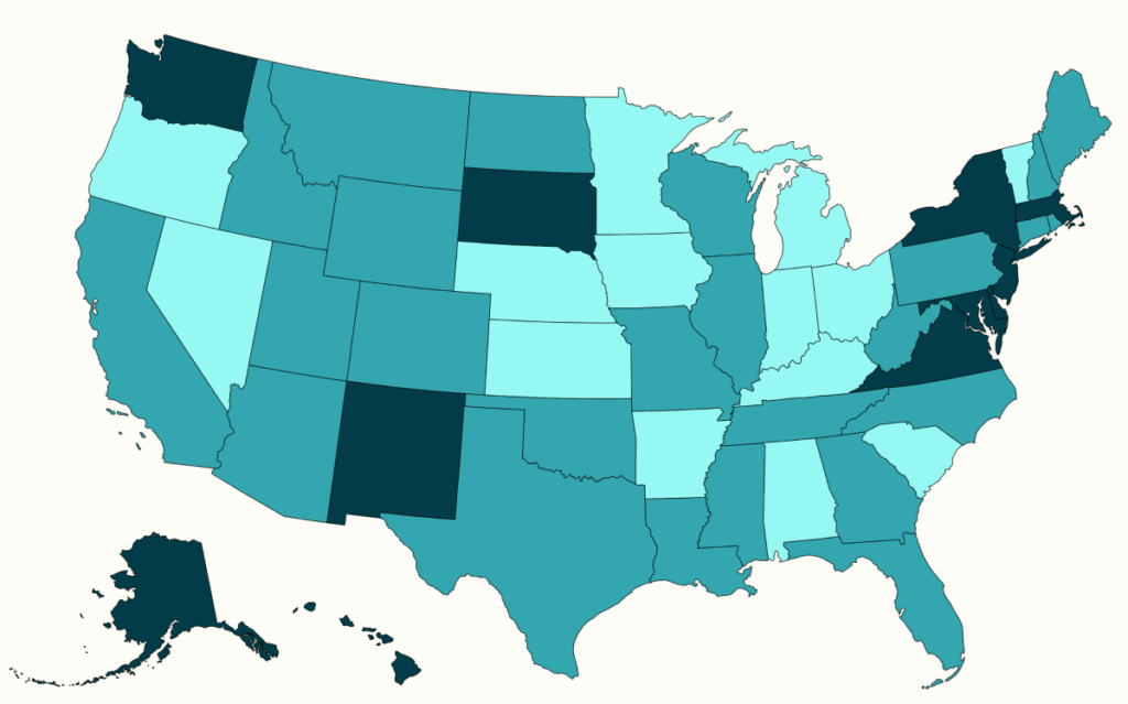 Map shows states where jobs are most at risk of being replaced
