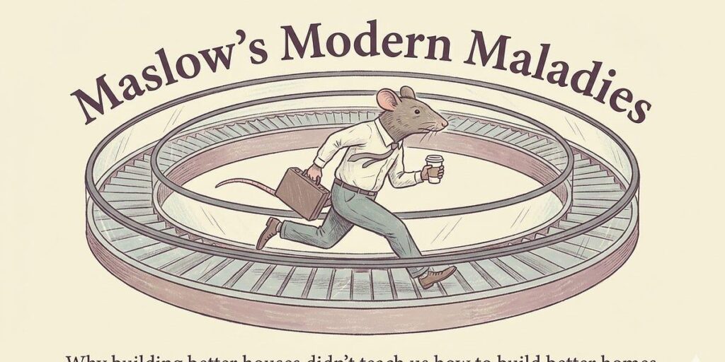 Maslows Modern Maladies - Progress worked. So why does modern life still feel misaligned? A systems view on abundance and the future