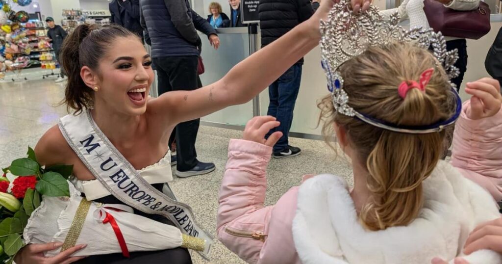 Miss Universe Malta receives warm welcome at airport