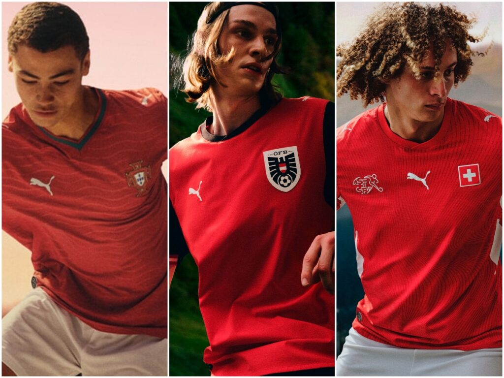 ๐ธ Portugal, Austria, Switzerland and Czechia unveil their new kits Download app from appStore