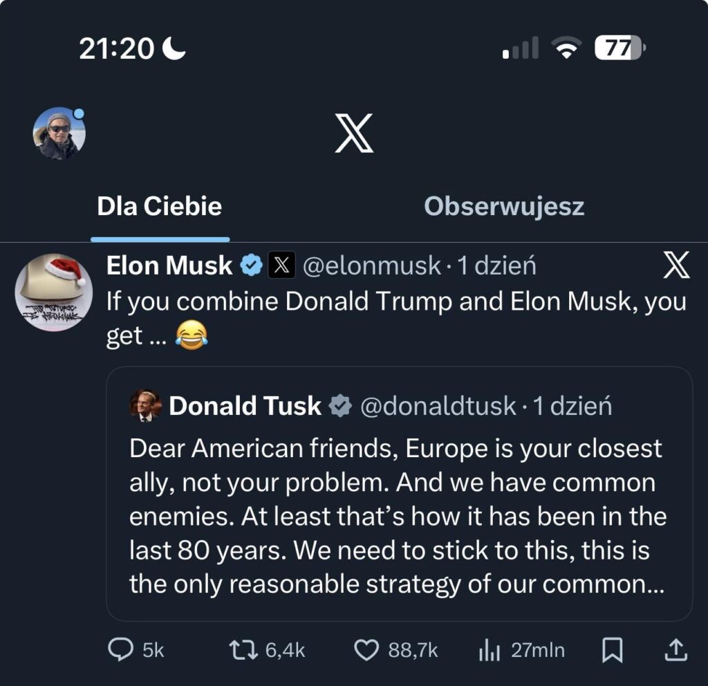 Elon Musk or Donald Tusk
