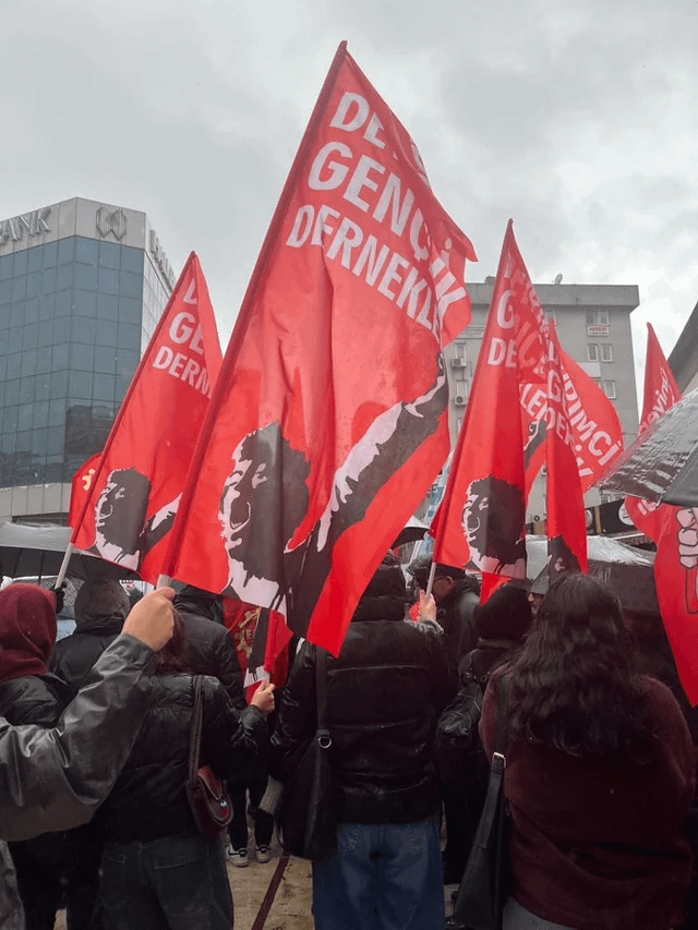 Revolutionary Youth Associations: "Youth is on the streets against price increases, poverty, unemployment and exploitation! We cried out for free, scientific, democratic education; humanely livable wages; a free future!" (Zonguldak minimum wage protest)