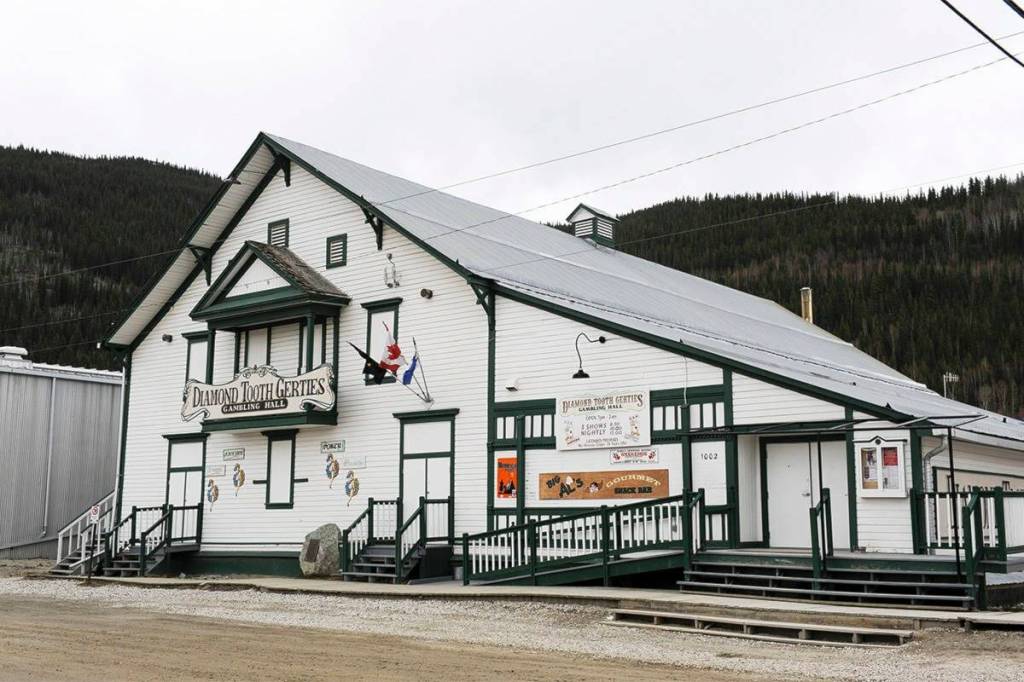 The building that today houses Diamond Tooth Gerties was originally built in 1901 by the Arctic Brotherhood and is a municipal historic site. (Maura Forrest/Yukon News file)