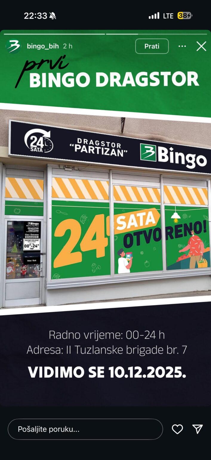 The first Bingo dragstor - a "solution" for a non-working Sunday