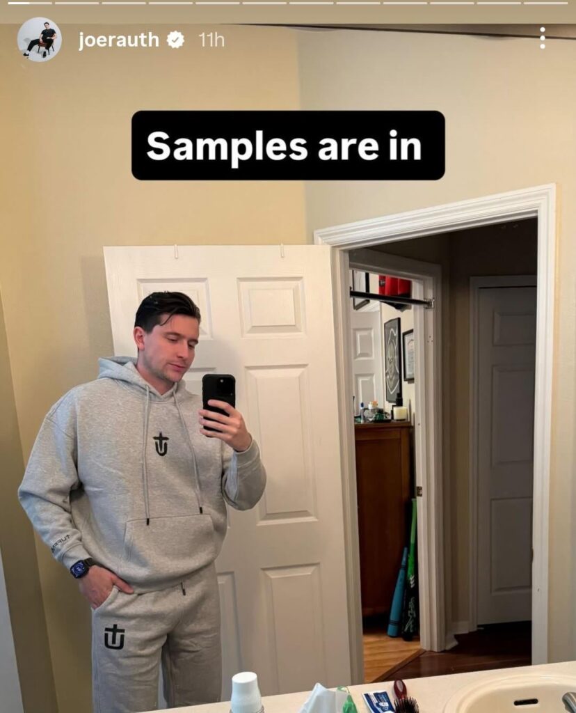 The American influencer is preparing his clothing brand. Who will tell him?