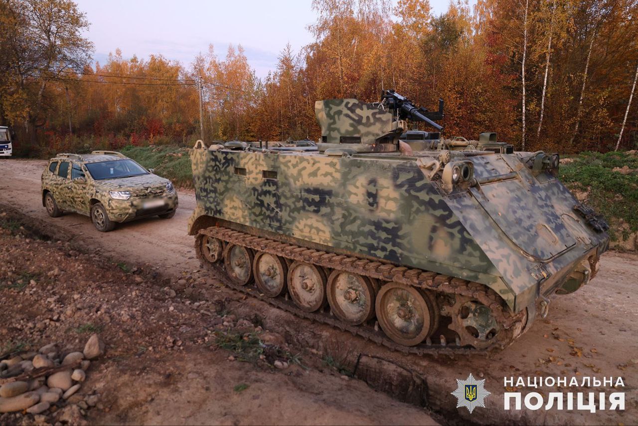 Italian VCC-2 armored personnel carrier in service with a rifle battalion of the Donetsk regional police