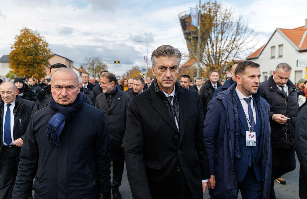 Plenković and Minister of Foreign Affairs Gordan Grlić Radman