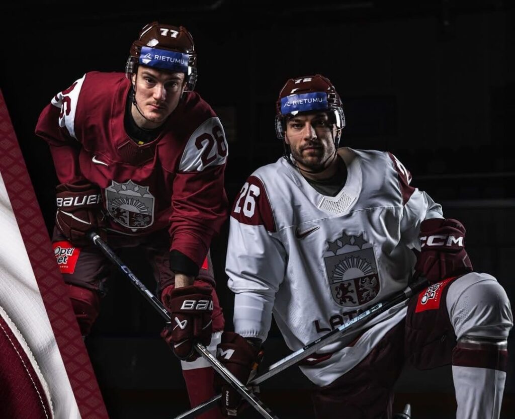 Latvia unveils jerseys for 2026 Winter Olympic hockey tournament Latvia unveils jerseys for 2026 Winter Olympic hockey tournament
