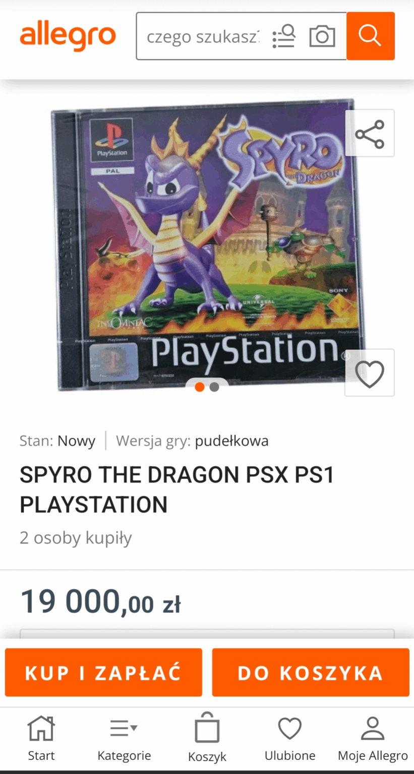Anyone want to buy a PS1 game for the price of a car? XD