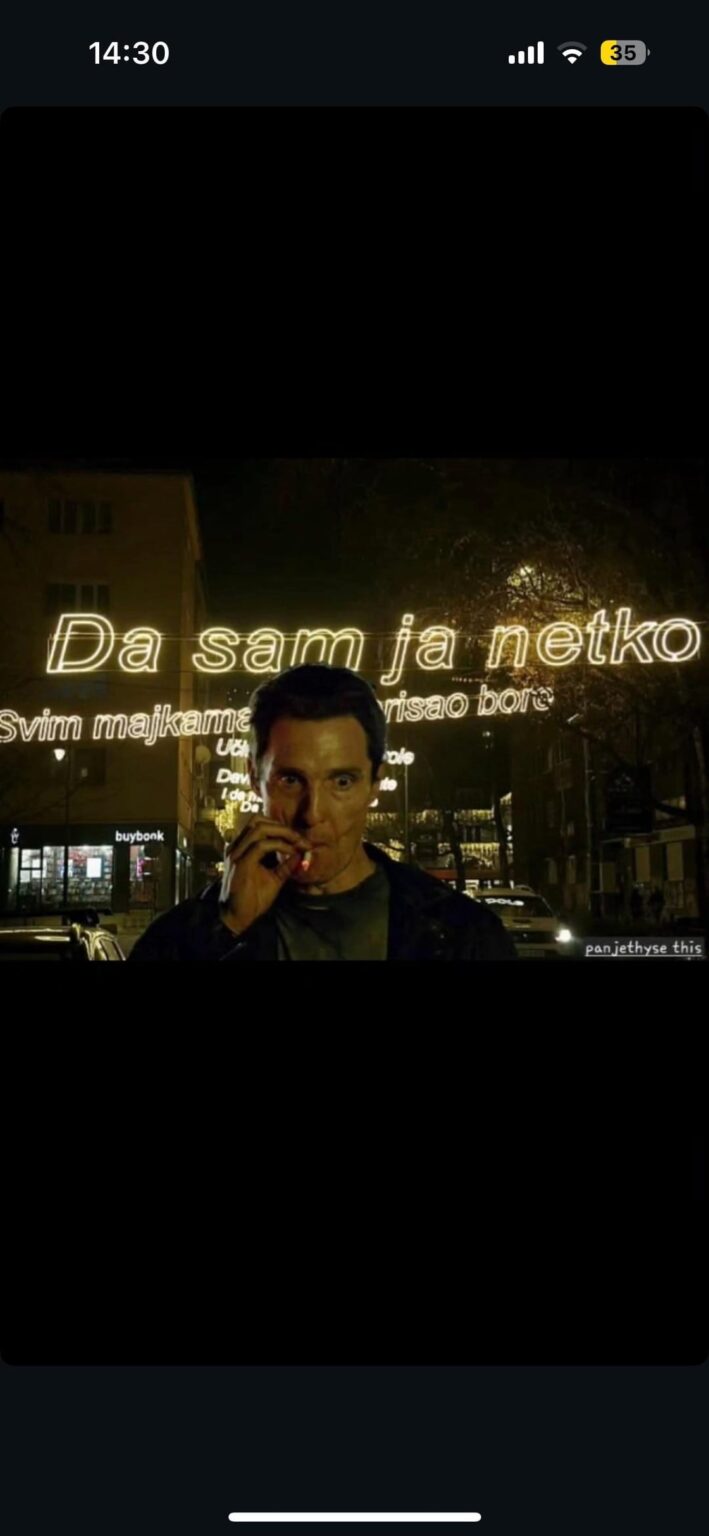 What are your favorite reactions to the installation in Radićeva?