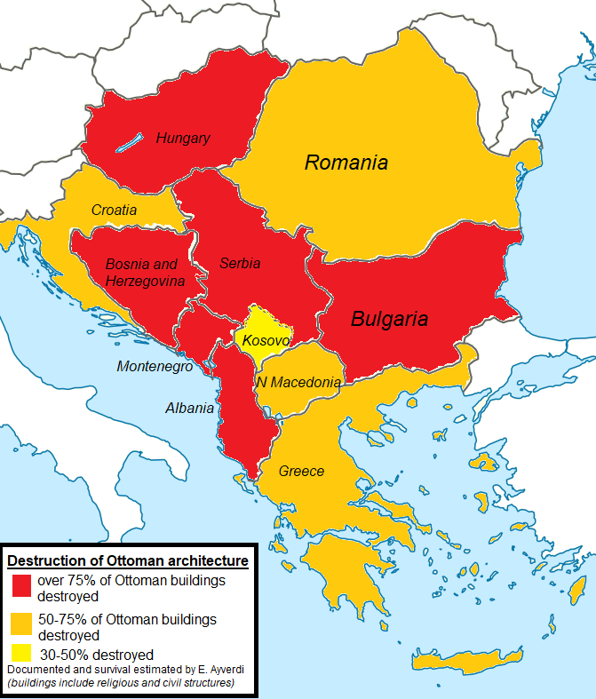 Destruction of Ottoman architecture in Southeast Europe