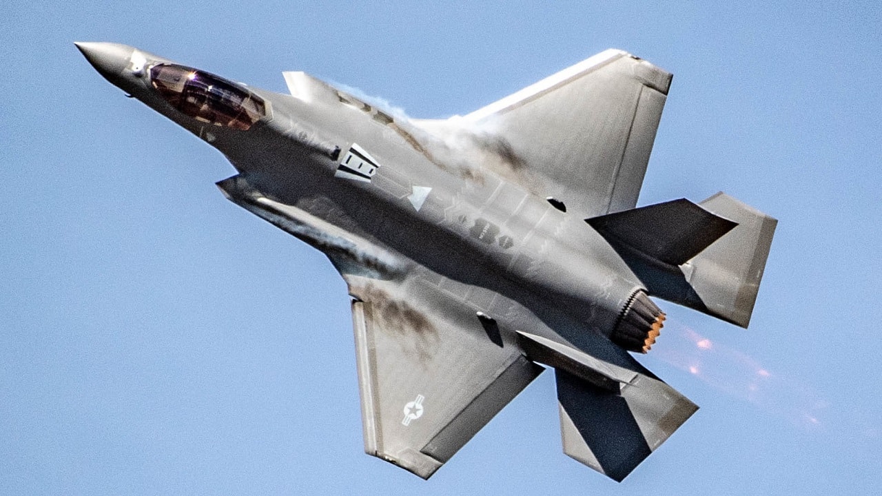 U.S. Air Force Maj. Kristin Wolfe performs a demonstration in the F-35A Lightning II during at the Reno Air Races in Reno, Nevada, September 19, 2021. The F-35 Lightning II Demonstration Team is based out of Hill Air Force Base, Utah. (U.S. Air Force photo by Tech. Sgt. Nicolas Myers)