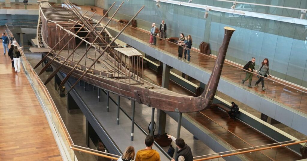 Ancient Egyptian pharaoh's boat is being reassembled in public at the Grand Egyptian Museum | Ap