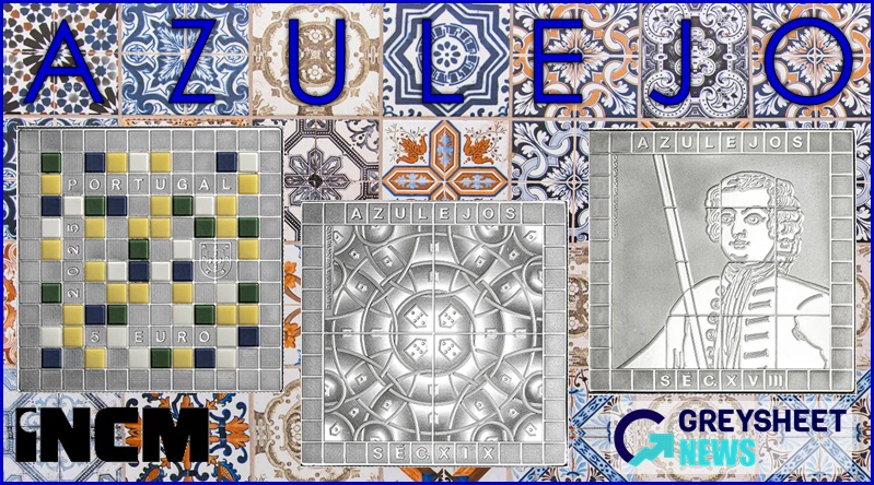 Portugal. The Centuries-Old Art of Azulejo Features on New Five-Coin Proof and Colour Set enlarged image for Portugal. The Centuries-Old Art of Azulejo Features on New Five-Coin Proof and Colour Set