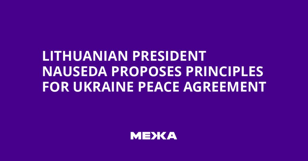 Lithuanian President Nauseda Proposes Principles for Ukraine Peace Agreement | Ukraine news